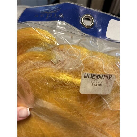 Sepia New Solid Eve Yellow Bob Bangs Wig $44.99 - Picture 4 of 4